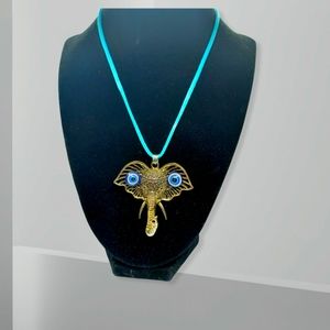 Silver elephant necklace